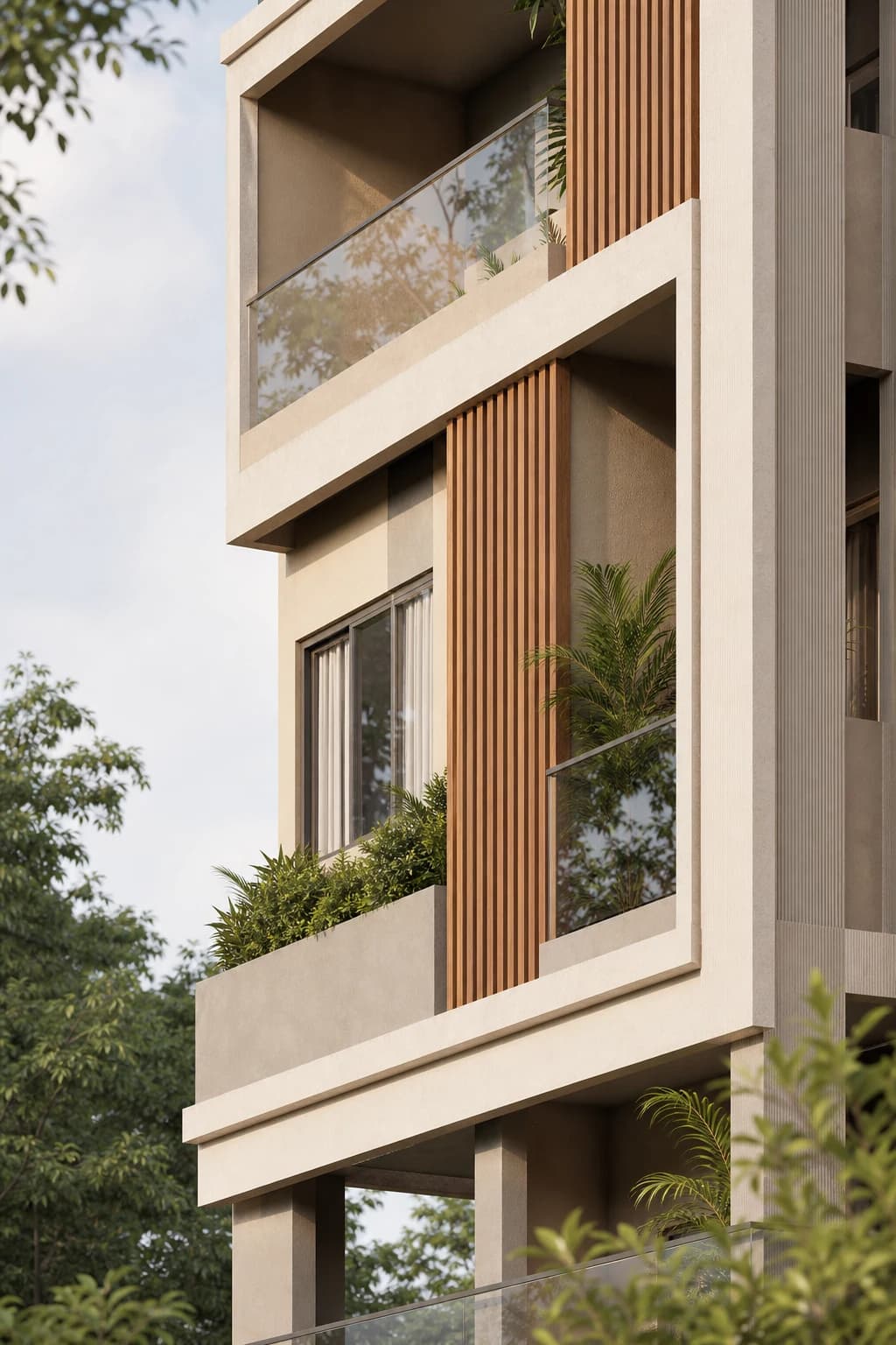 Architectural facade detail at Richwoods Regalia