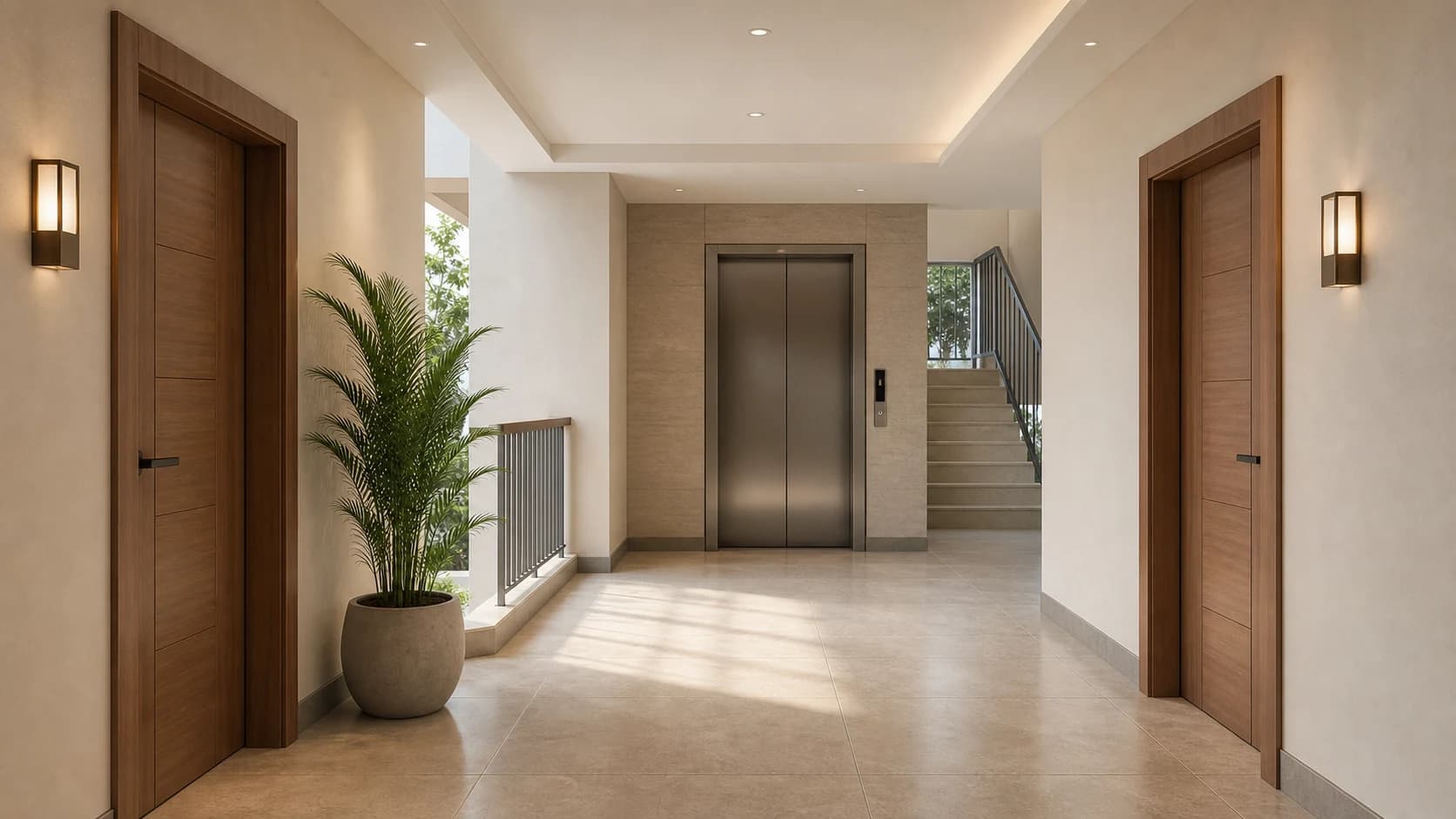 Lift lobby and shared circulation space